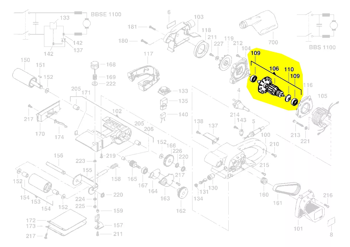 Rotor réf. 4931375297 AEG